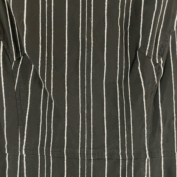 Express Little black and white striped dress size extra small. - Picture 3 of 8